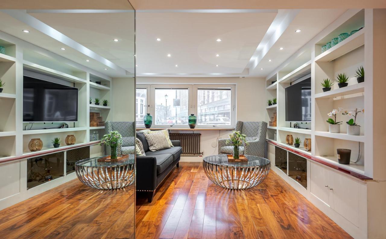 Elegant Ground Floor Apartment With Ac In Knightsbridge Steps Away From Harrods London Eksteriør billede